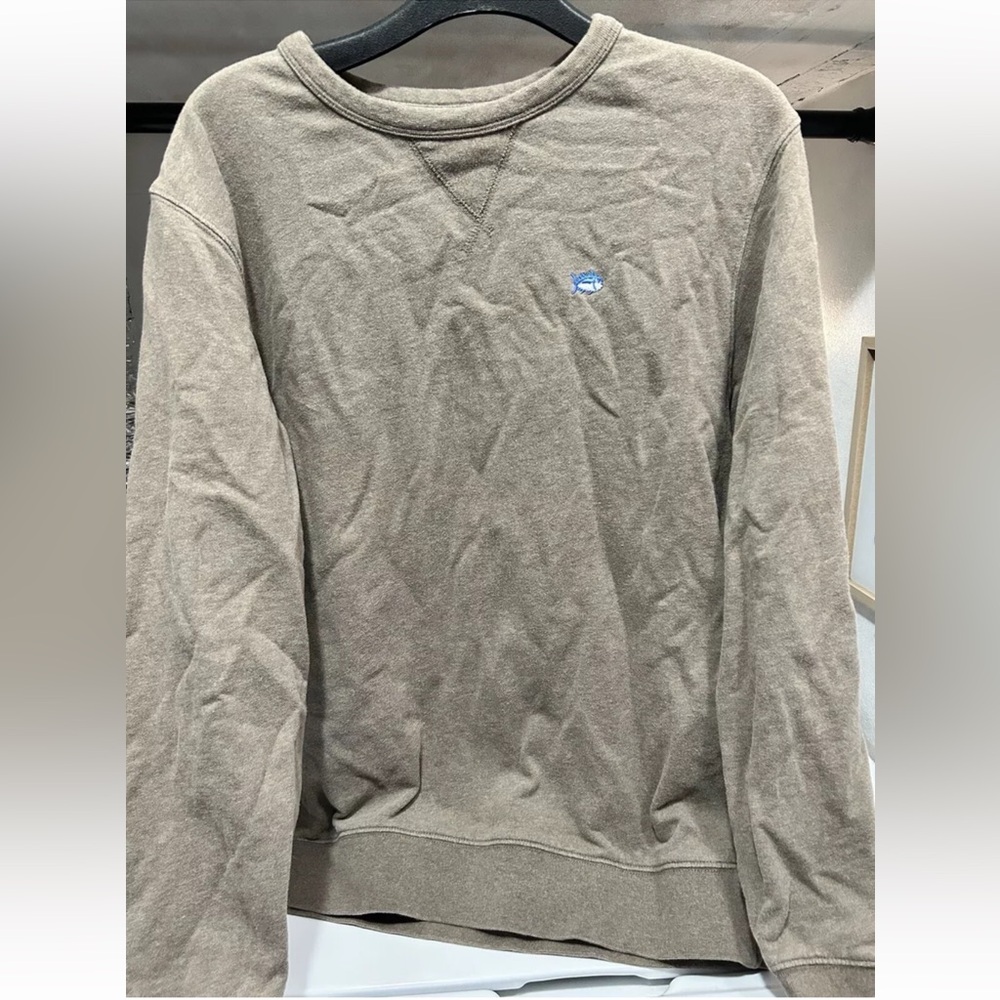 Southern Tide Crewneck Sweatshirt Size Small Light Brown